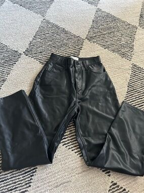 Abercrombie ankle pleather pants